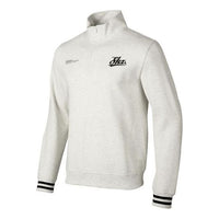 Skechers Casual Half-Zip Crew Sweater 'White Black' P423M047-02F0