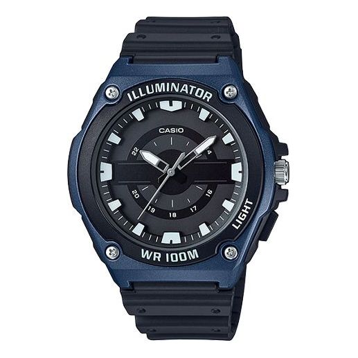 CASIO Waterproof Mens BlueBlack Analog MWC-100H-2A