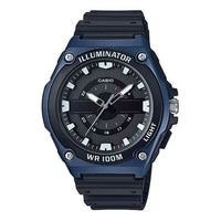CASIO Waterproof Mens BlueBlack Analog MWC-100H-2A