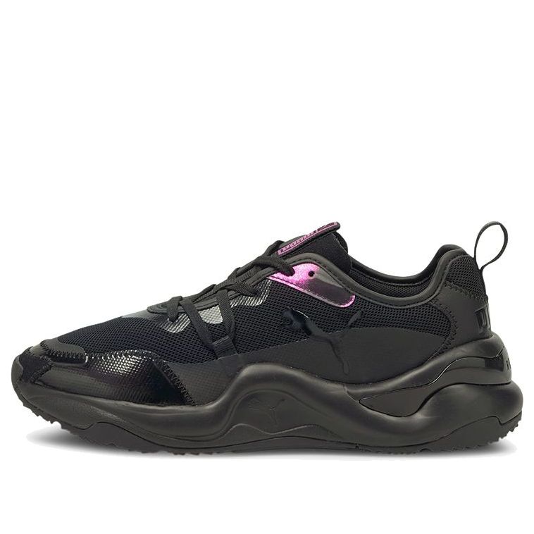 (WMNS) PUMA Rise Rainbow Dash 'Black Purple' 374955-01