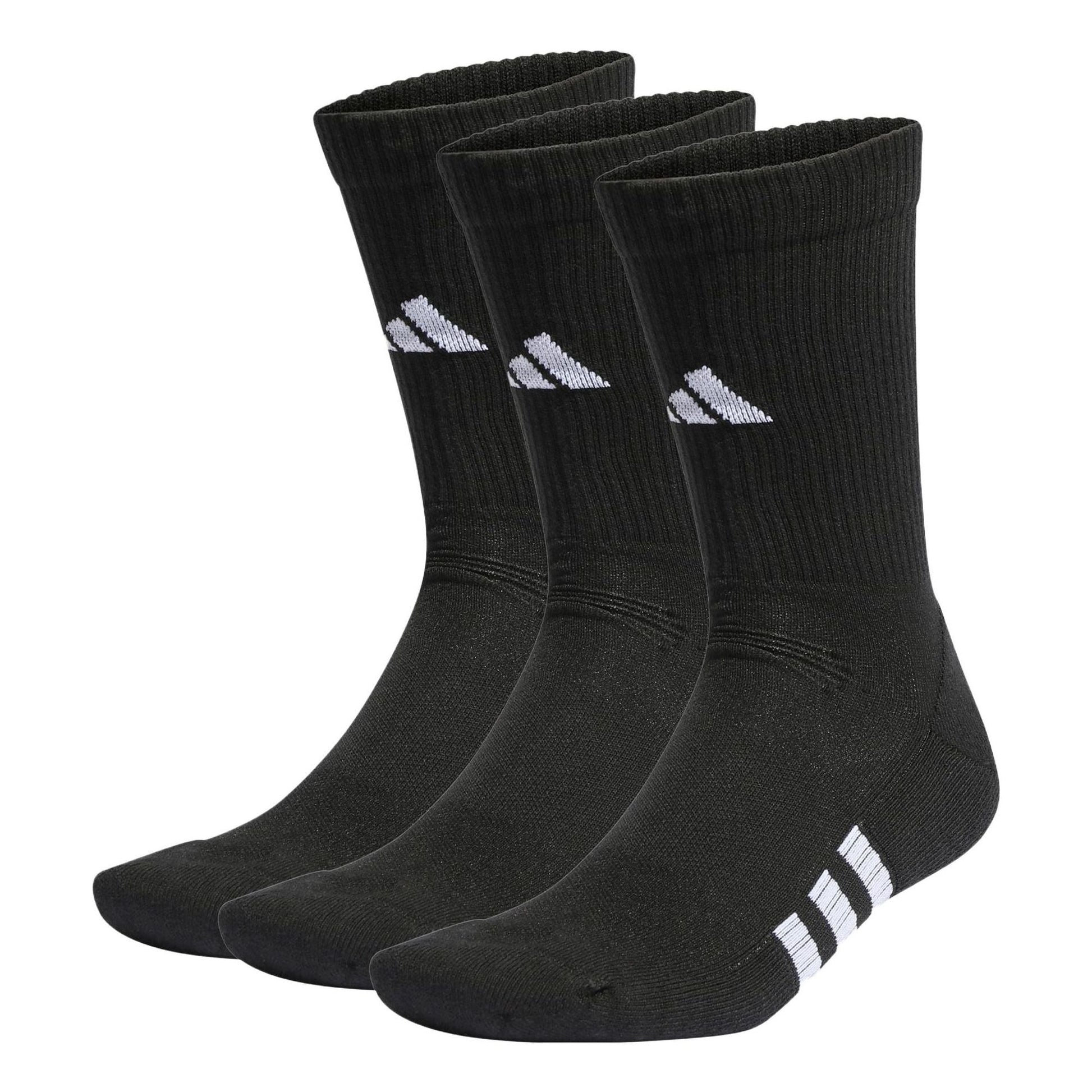 adidas Performance Cushioned Crew Socks (3 Pairs) 'Black' IC9521