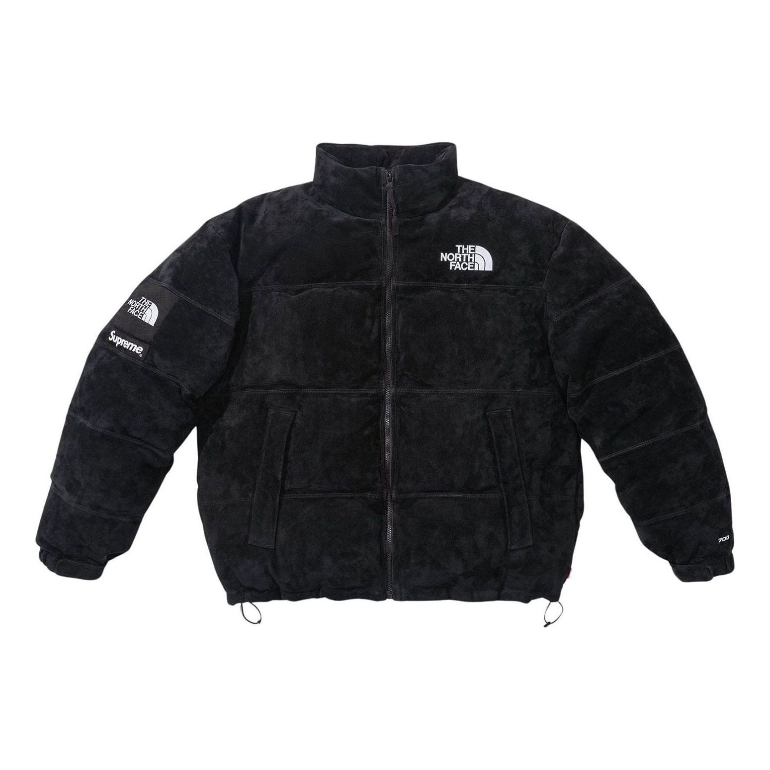 Supreme x The North Face Suede Nuptse Jacket 'Black White' SUP-FW23-213