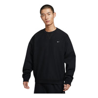 Nike Solo Swoosh Plush Crew Neck Top 'Black' HV1087-010