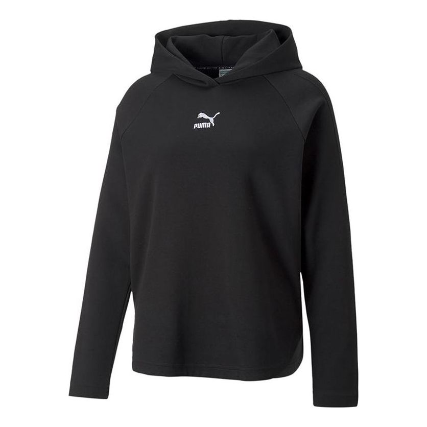 (WMNS) PUMA T7 Hoodie 'Black' 537573-01