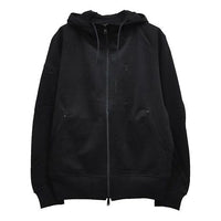 Men's Y-3 Full-Zip Hoody Casual Zipper Long Sleeves Jacket Black FN3490