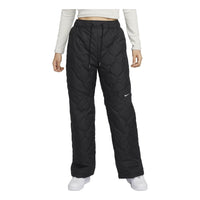 (WMNS) Nike Sportswear Essential High-waisted Quilted Waterproof Pants Asia Sizing 'Black' FB8723-010