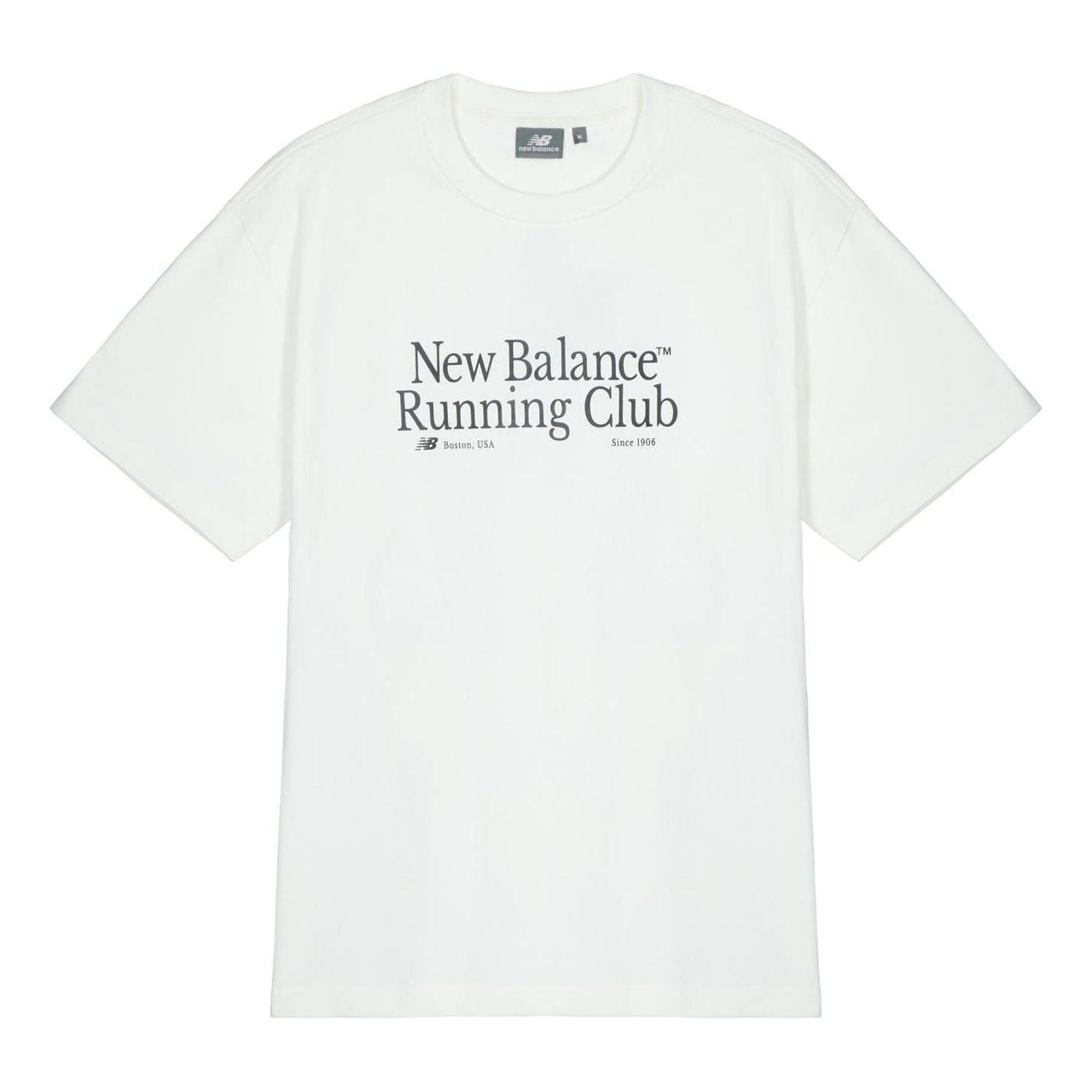 New Balance Running Club Graphic T-shirt Asia Sizing 'White' NEE11251-IV