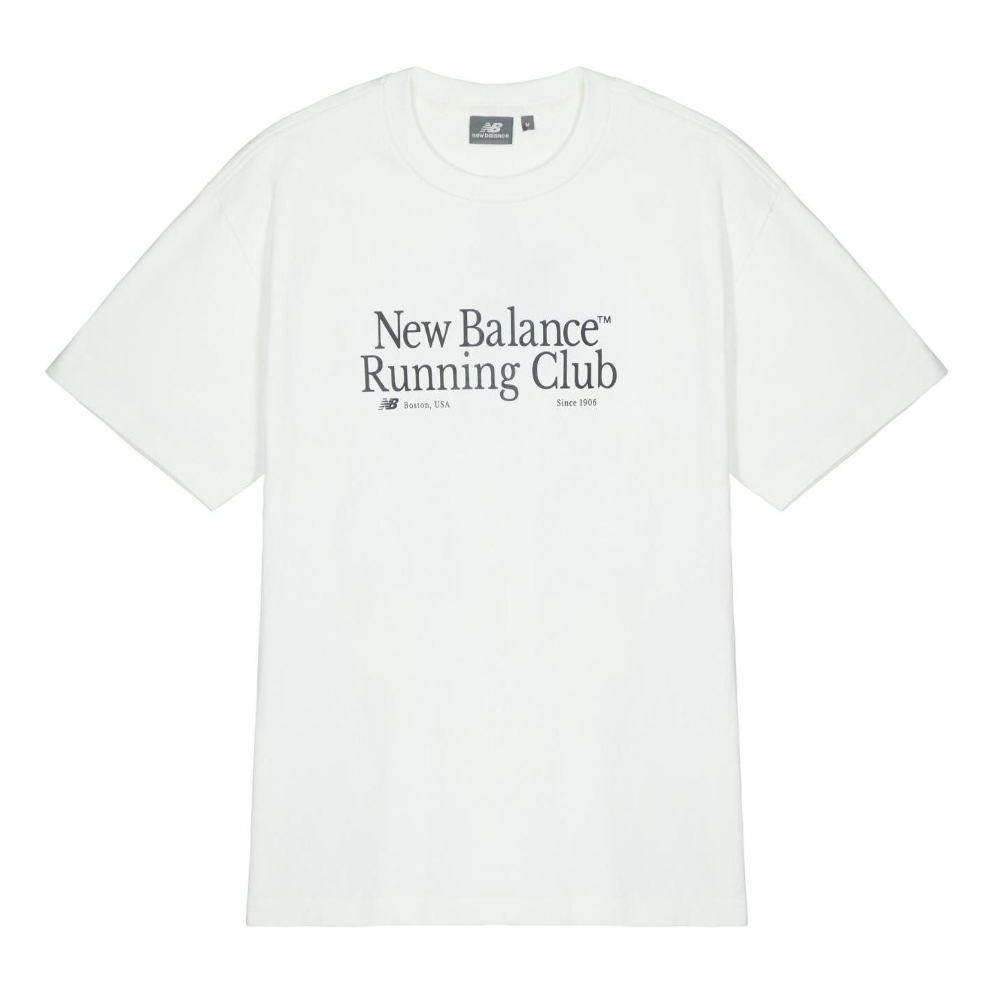 New Balance Running Club Graphic T-shirt Asia Sizing 'White' NEE11251-IV