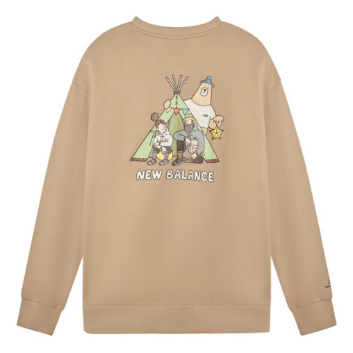 New Balance x JHI Lifestyle Crew Neck Pullover Asia Sizing 'Brown' NCA89053-BEI