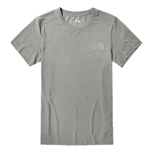 Men's THE NORTH FACE Outdoor hygroscopic Sweat-Wicking Short Sleeve Gray 499U-X8A