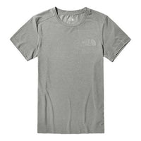 Men's THE NORTH FACE Outdoor hygroscopic Sweat-Wicking Short Sleeve Gray 499U-X8A
