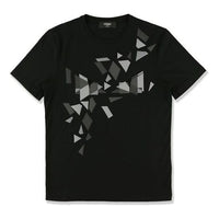 Men's FENDI Crew Neck Geometry Short Sleeve Black FAF532-AAY5-F0GME