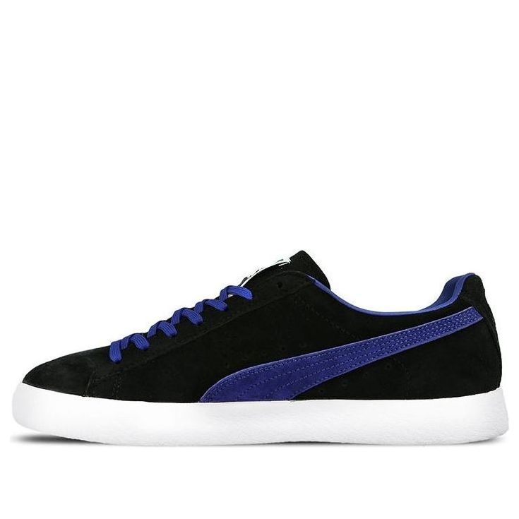 PUMA Clyde Black Blue Skateboarding Shoes 361466-02