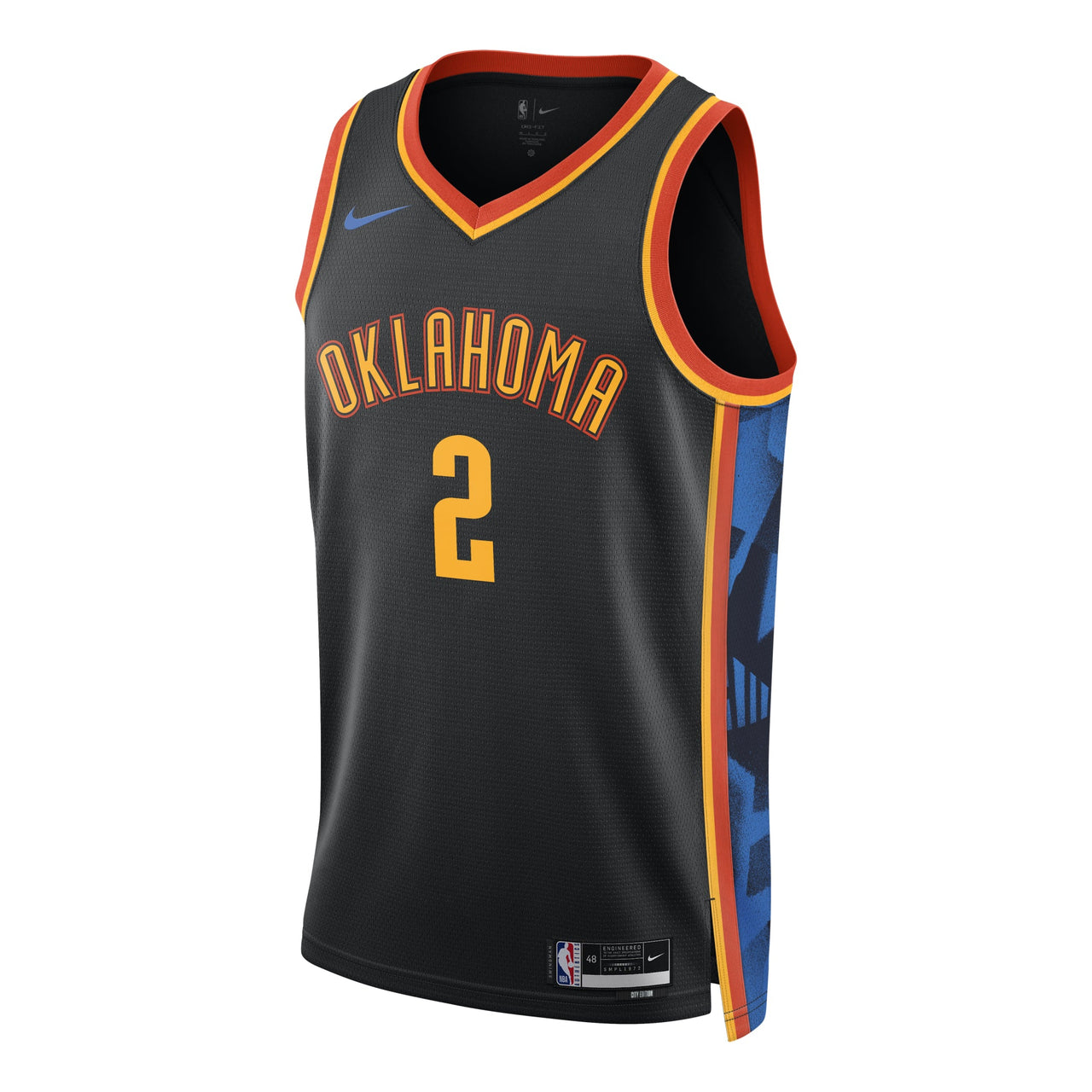 Nike NBA Shai Gilgeous-Alexander Oklahoma City Thunder 2024/25 City Edition Jersey #2 FQ4353-010