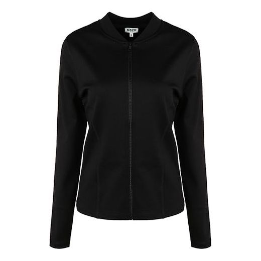 (WMNS) KENZO Back Alphabet Logo Pattern Zipper Hoodie Black F962BL755951-99