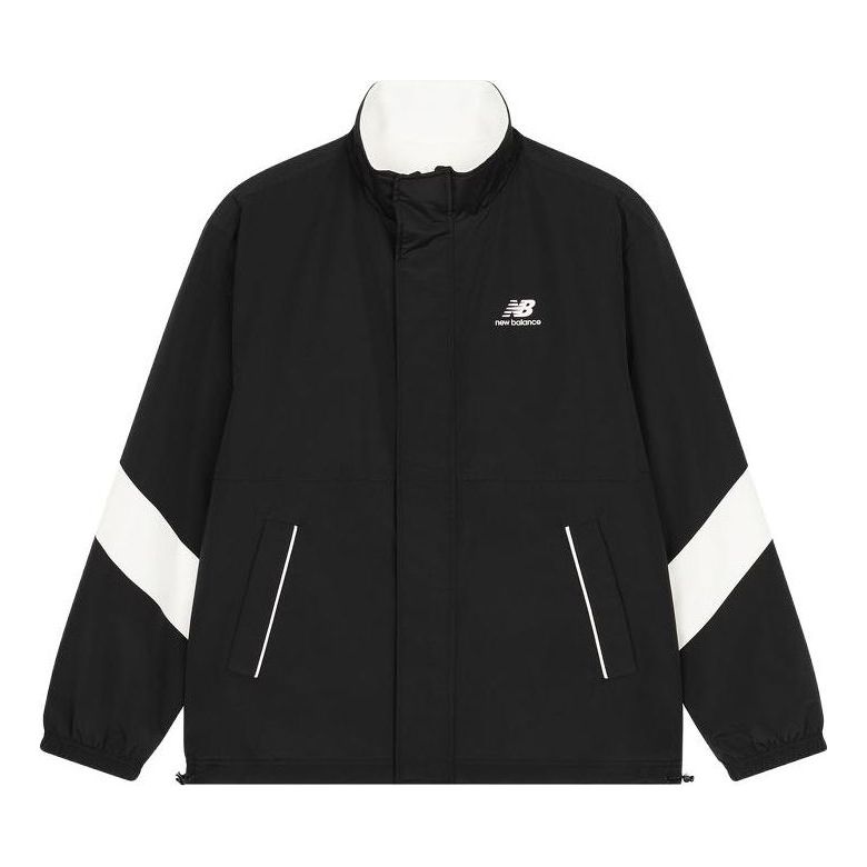 New Balance Sport Jacket Asia Sizing 'Black White' 6DD38081-BK