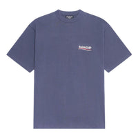 Balenciaga Political Campaign T-Shirt Medium Fit 'Dark Grey White' 620967TKVJ11366