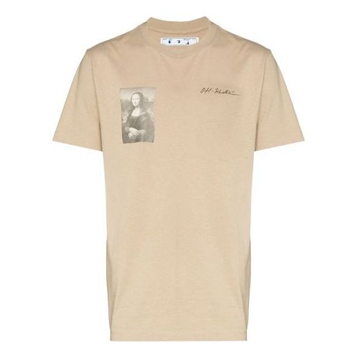 Off-White x Browns 50 Co-branded Mona Lisa Men Cream Color OMAA027G20JER020