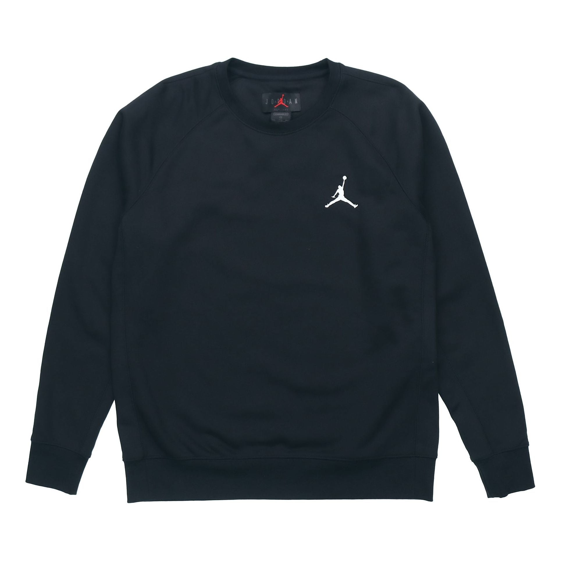 Air Jordan Athleisure Casual Sports Fleece Round Neck Pullover Black CU3024-010