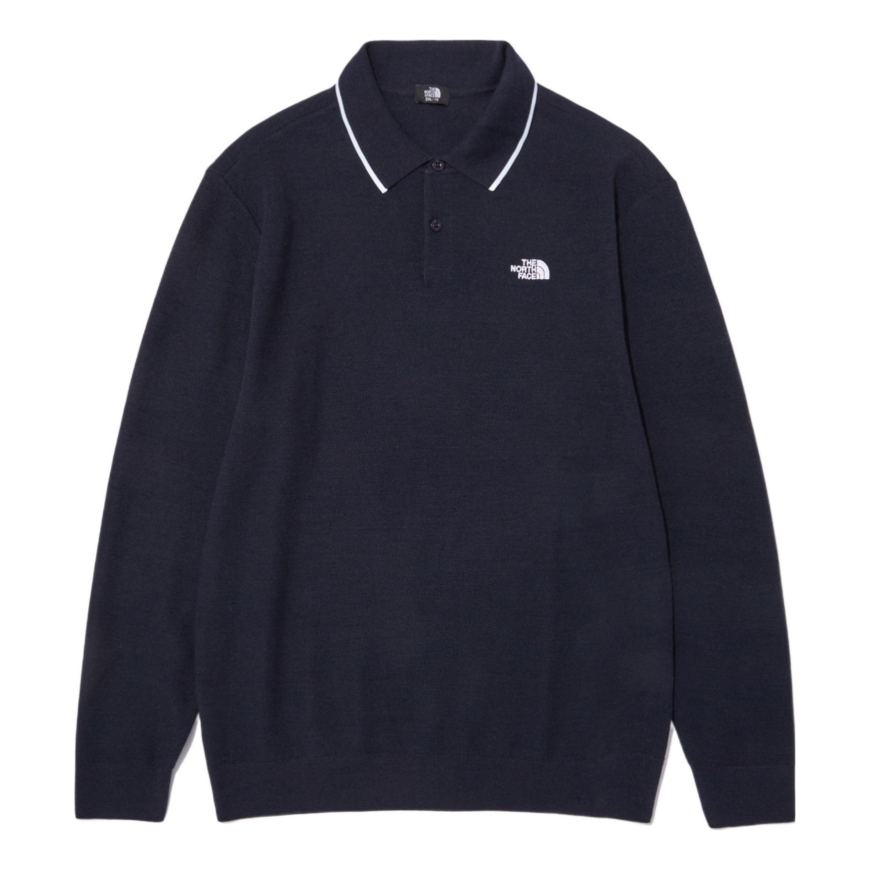 THE NORTH FACE Long Sleeve Polo Shirt 'Navy' NT7QN51B