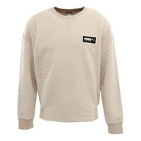 PUMA Fleece Stay Warm Round Neck Casual Sports Beige 581112-32