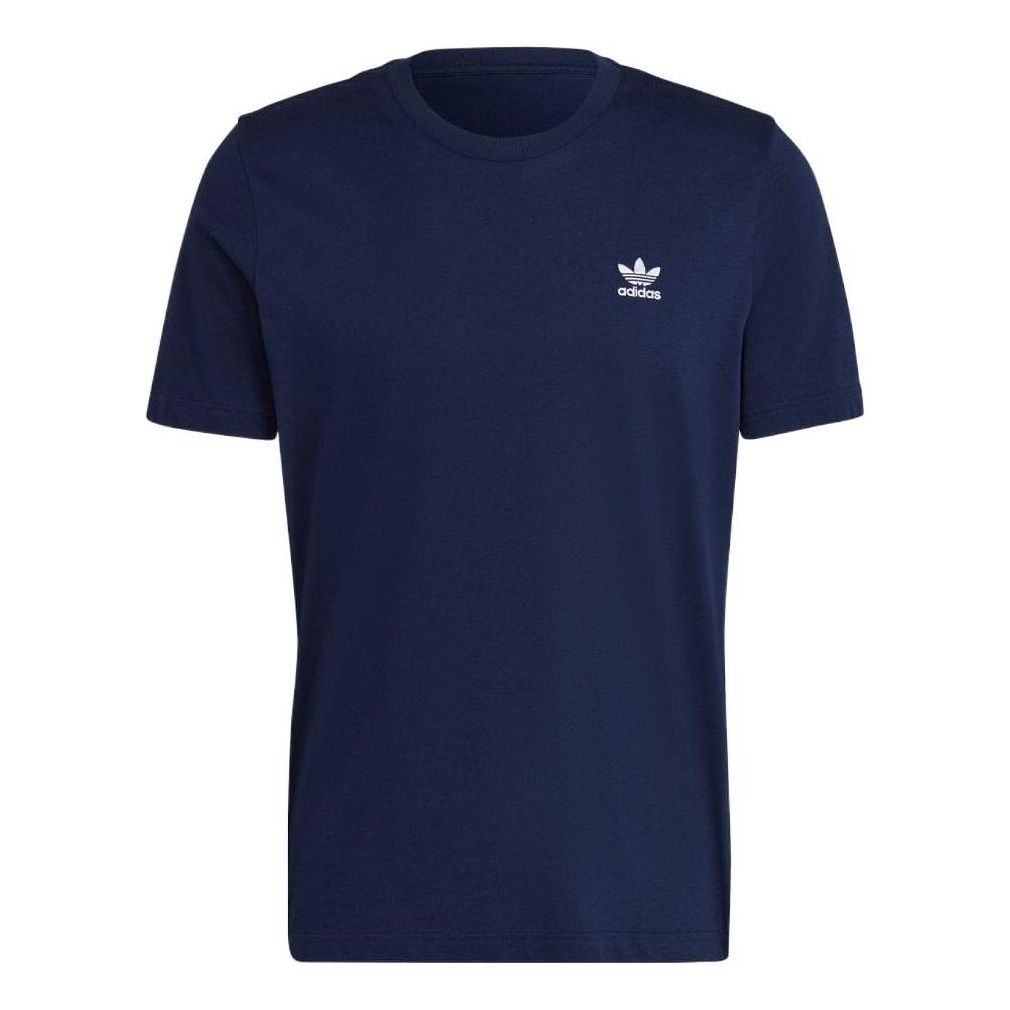 Men's adidas originals Adicolor Essentials Solid Color Casual Round Neck Short Sleeve Blue T-Shirt HJ7978
