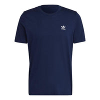 Men's adidas originals Adicolor Essentials Solid Color Casual Round Neck Short Sleeve Blue T-Shirt HJ7978