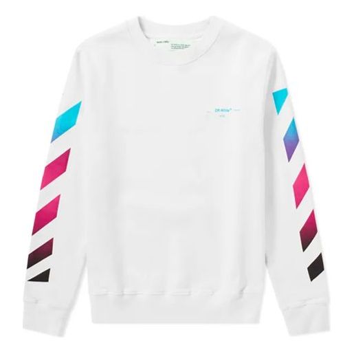 Off-White Gradient Arrows Sketch Mens Long Sleeve Sweater OMBA025F181920050288