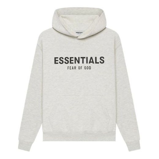 (GS) Fear of God Essentials SS21 Hoodie 'Light Heather Oatmeal' FOG-SS21-534