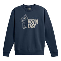 New Balance Movin Easy Crew Sweatshirt Asia Sizing 'Navy' MT33902-NNY