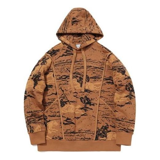 Li-Ning x CF Dunhuang Museum Crossover Athleisure Hoodie 'Brown Black' AWDQB41-3
