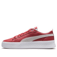 (WMNS) PUMA SMASH PLATFORM L Low Tops Retro Casual Skateboarding Shoes Red 366487-13