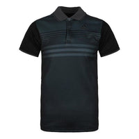 adidas Casual Sports Training Breathable Short Sleeve Polo Shirt Black FN1451