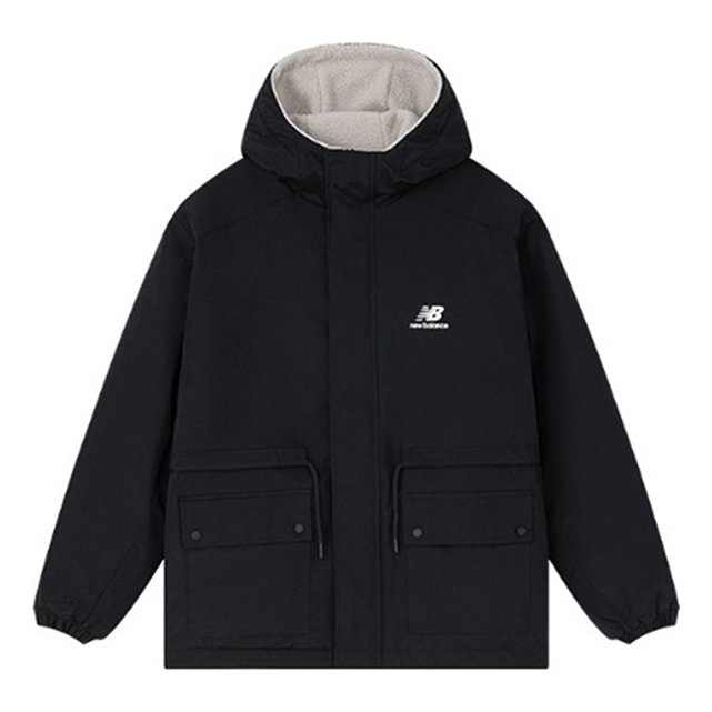 New Balance Logo Print Woven Jacket Asia Sizing 'Black' AMJ31303-BK