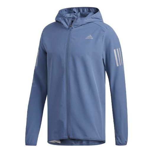 adidas Running Sports Hooded Jacket Blue DQ2539