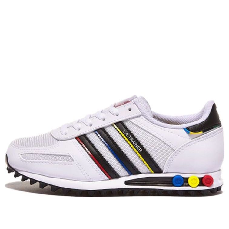 adidas originals LA Trainer Cozy Wear-Resistant Running Shoes White Unisex FY1394