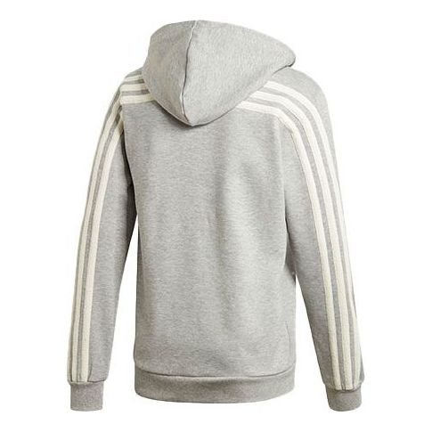 adidas Winter 3-stripes Stay Warm Sports Loose Hooded Jacket Gray GM0903