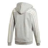 adidas Winter 3-stripes Stay Warm Sports Loose Hooded Jacket Gray GM0903
