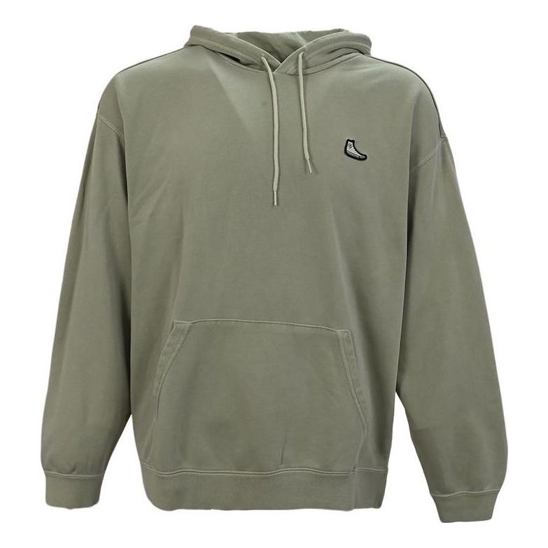 Converse Go To Embroidered Sneaker Patch Hoodie Asia Sizing 'Green' 10025456-A05
