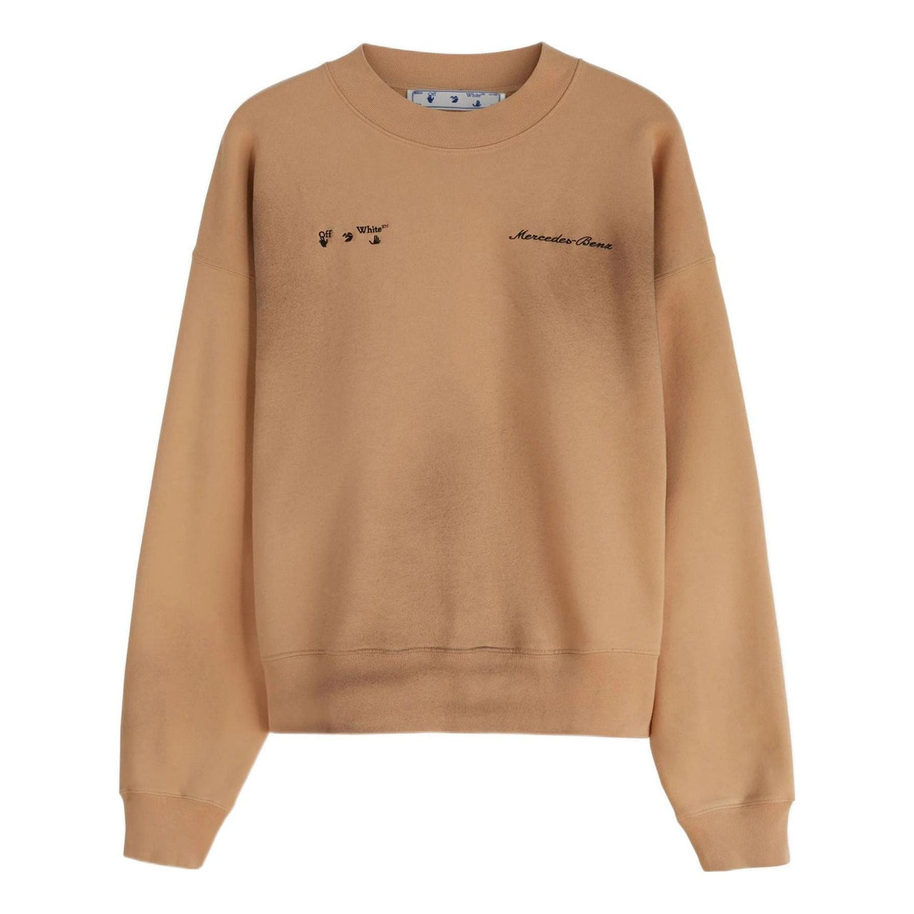 Off-White x Mercedes-Benz Weave Knit Pullover 'Autumn Beige' OMBA055G21FLE0016010