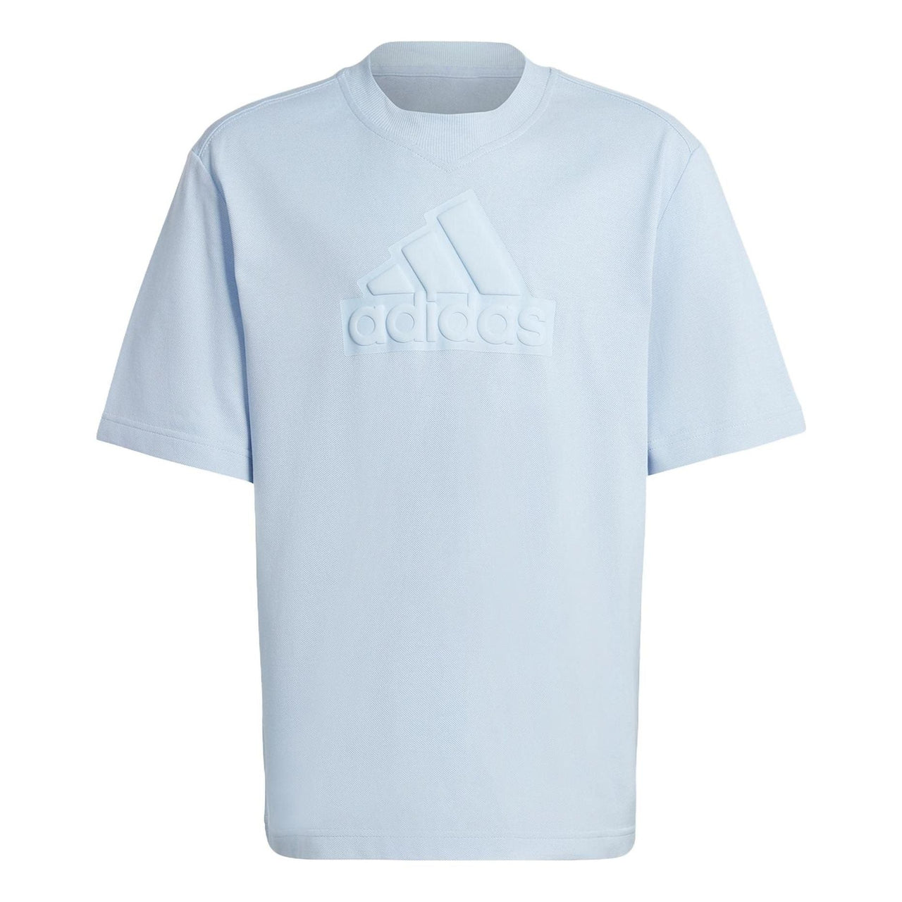 (GS) adidas Future Icons Logo Pique T-Shirt Asia Sizing 'Teal' HR6298