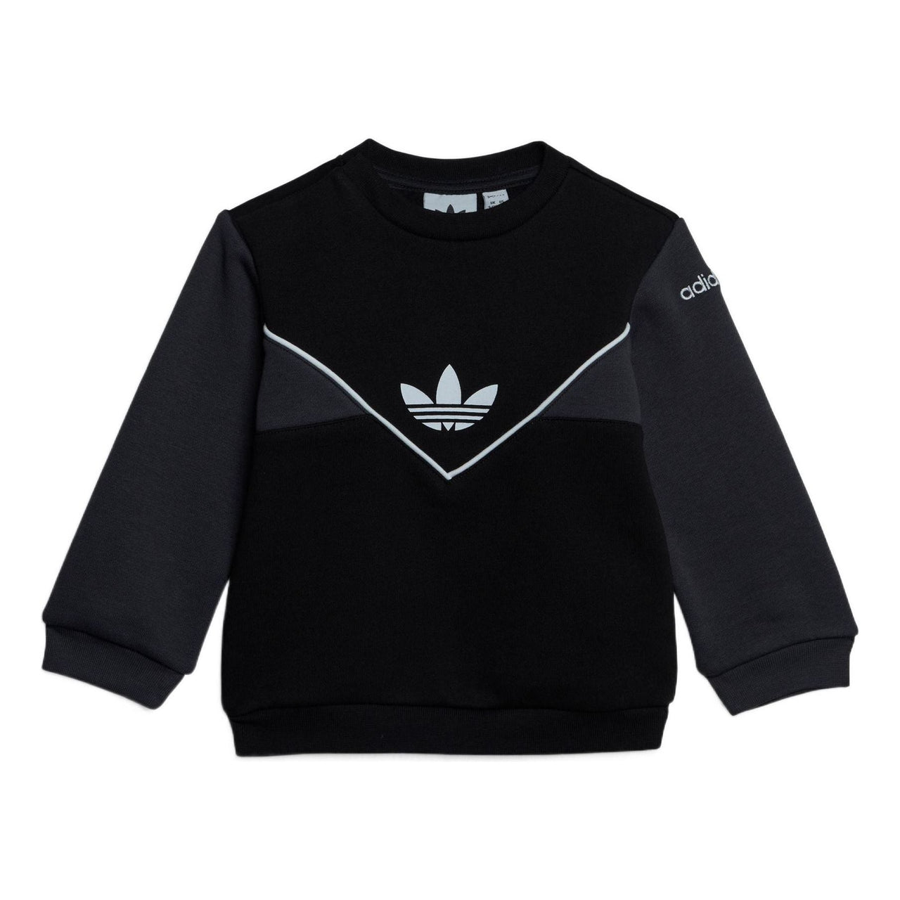 (PS) adidas Adicolor Crew Set 'Black Grey' IC9113