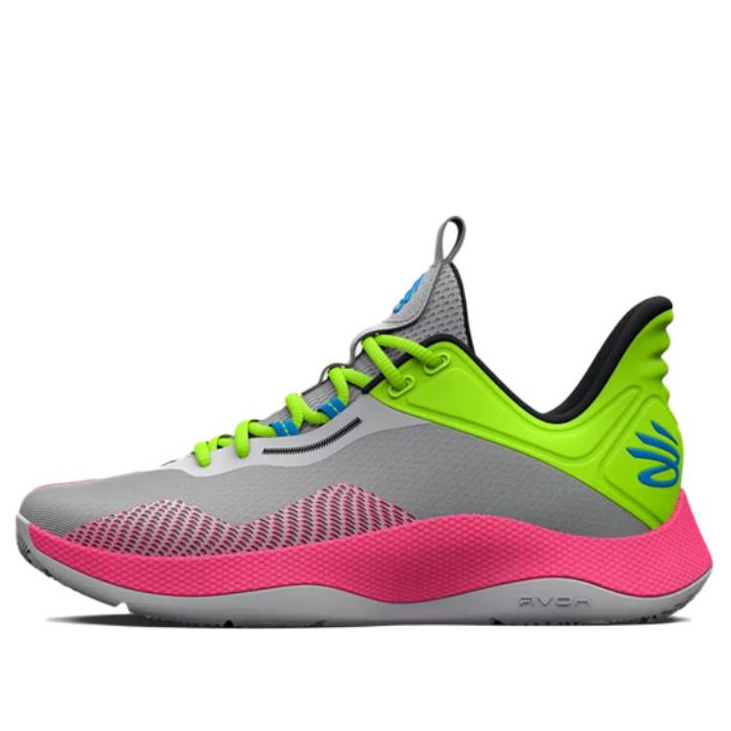 Under Armour Curry HOVR Splash 'Halo Grey Lime Pink' 3025636-102