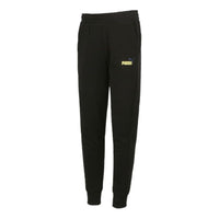 PUMA Logo Training Sweatpants 'Black Yellow' 588699-01