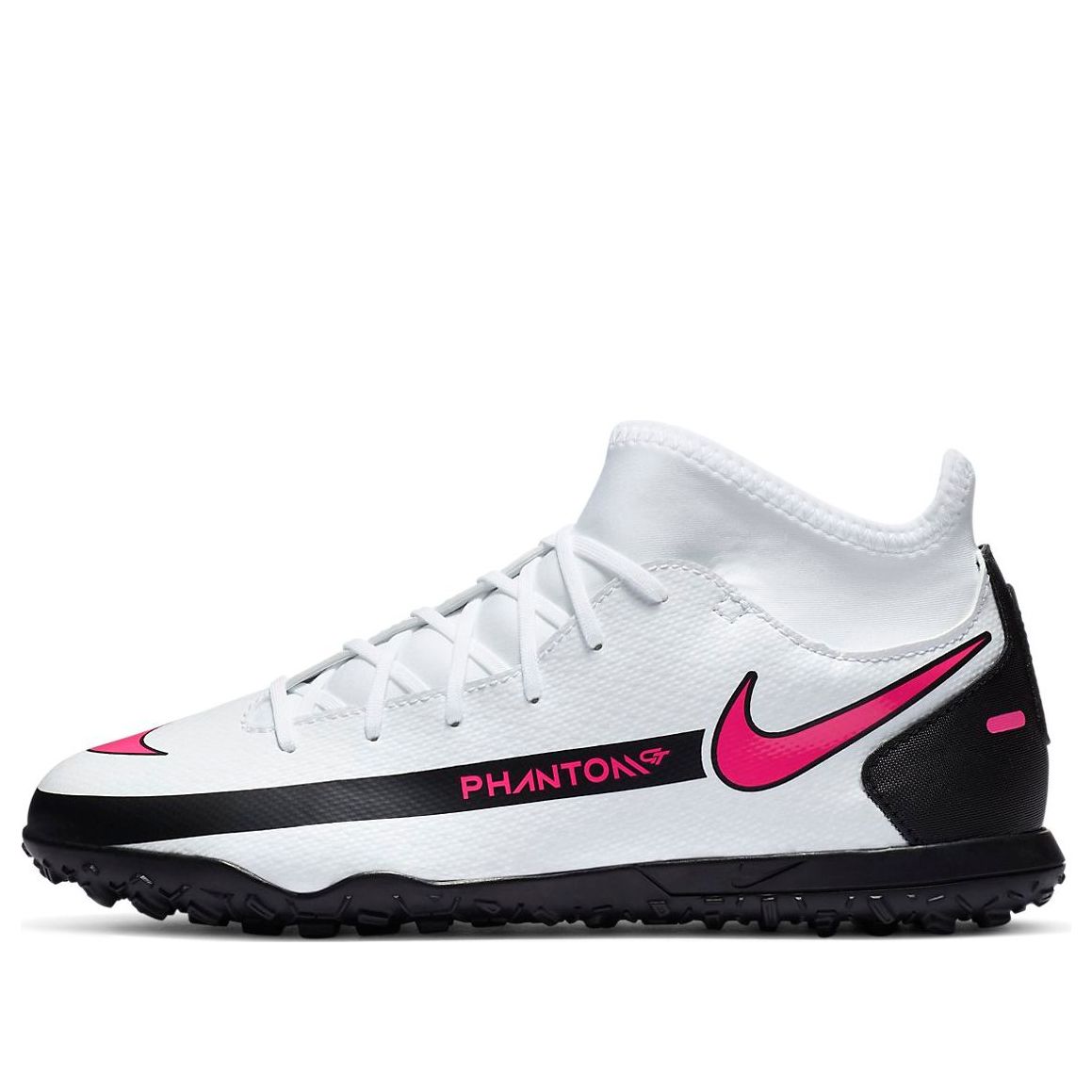 (GS) Nike Phantom GT Club DF TF 'White Pink Black' CW6729-160