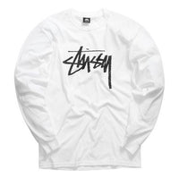 Men's Stussy Stock Long Sleeves White 1994406-1201