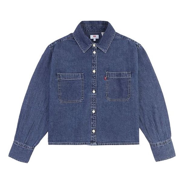 Levis Lapel Denim Shirt Denim-Blue 29685-0003