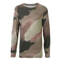 Off-White FW20 Arrows Printing Camo Long Sleeve Men Green OMAB001E20JER0086001