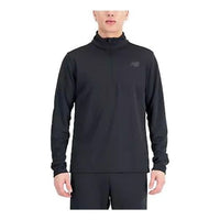 New Balance Tenacity Hooded Quarter Zip Top Asia Sizing 'Black' MT33130-BK