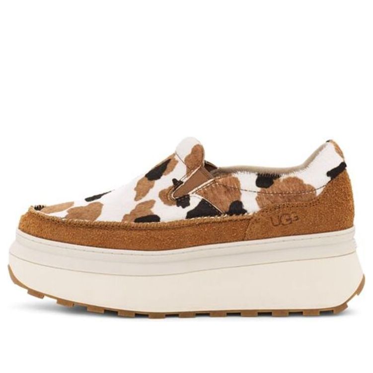 (WMNS) UGG Marin Slip on Cow Print 'Chestnut' 1120721-CHE